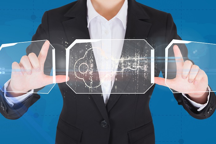 hombre con sus manos al futuro