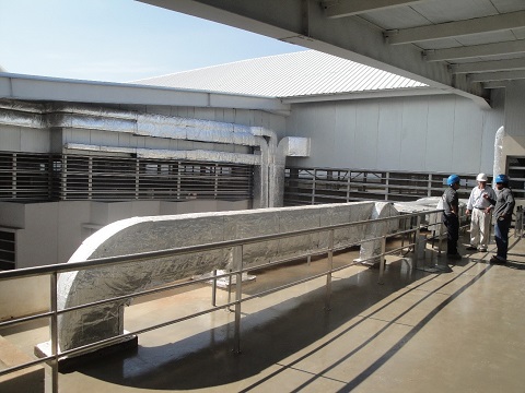 Sistema de Aire acondicionado Mecánica en Aeropuerto Ecológico Baltra en Islas Galápagos, Ecuador