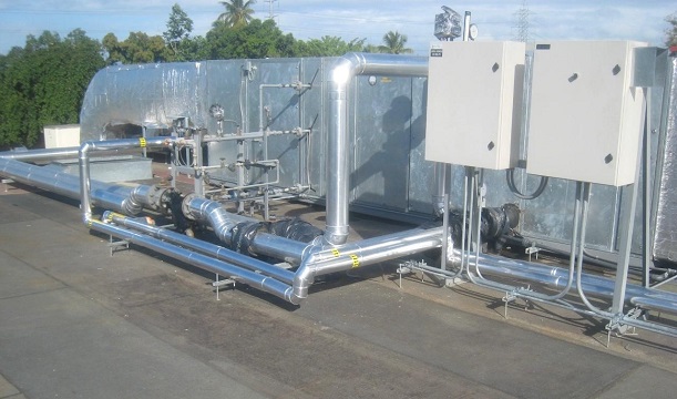 Sistema de extinción de incendios en ROWE en Santo Domingo, República Dominicana